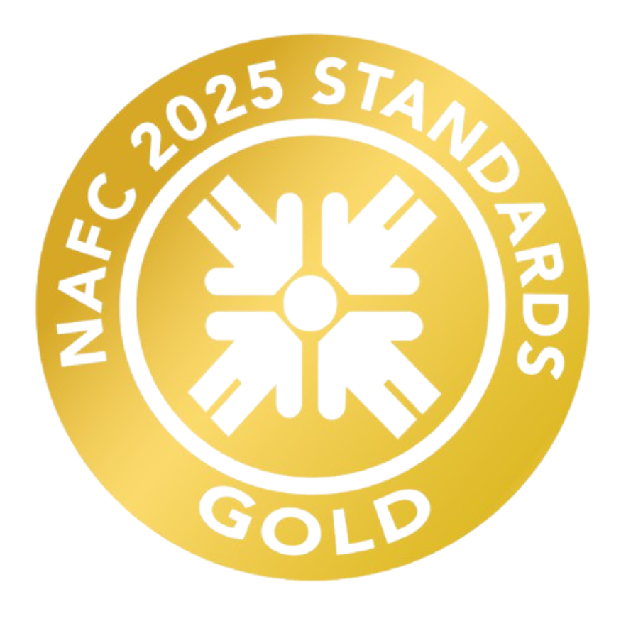 NAFC Gold Rating 2025 award seal